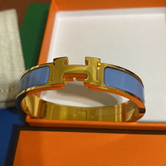 RARE HERMÈS CLIC H BRACELET - Picture 6 of 17